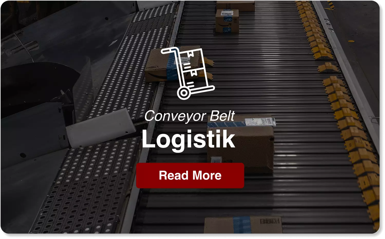 harga conveyor belt gudang logistik